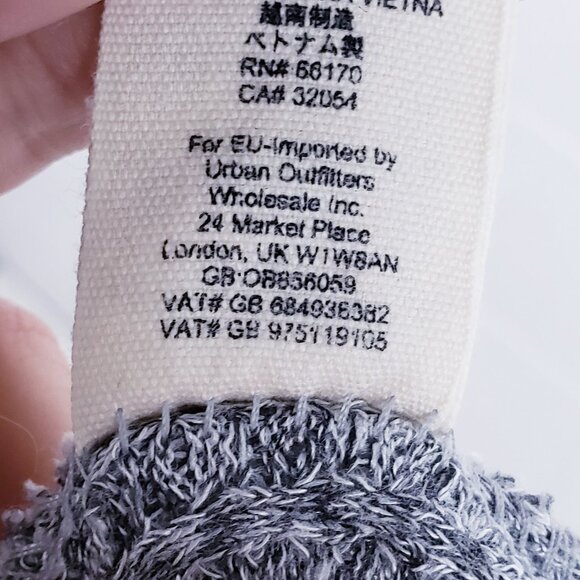 Free people Crazy On You Thermal Top Sweater Long Sleeve Boat Neck Grey Size S - Picture 10 of 10